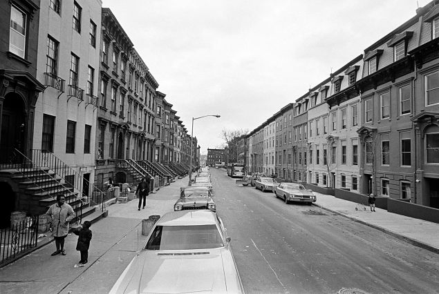 Rua do bairro Park Slope, no Brooklyn, em 1968