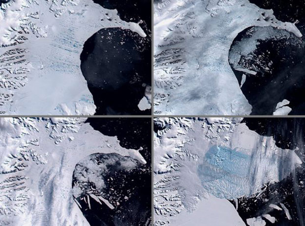 Colapso de plataforma de gelo Larson B aconteceu de forma semelhante em 2002 