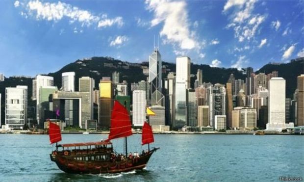 Hong Kong tem h mais de cinco dcadas sistema para captar gua do mar e us-la em descargas
