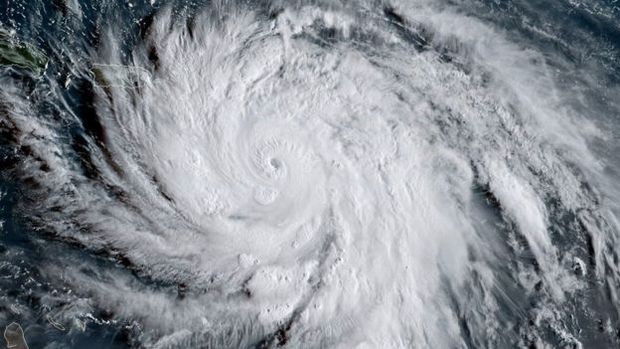O furaco Maria teve ventos de 260 km/h