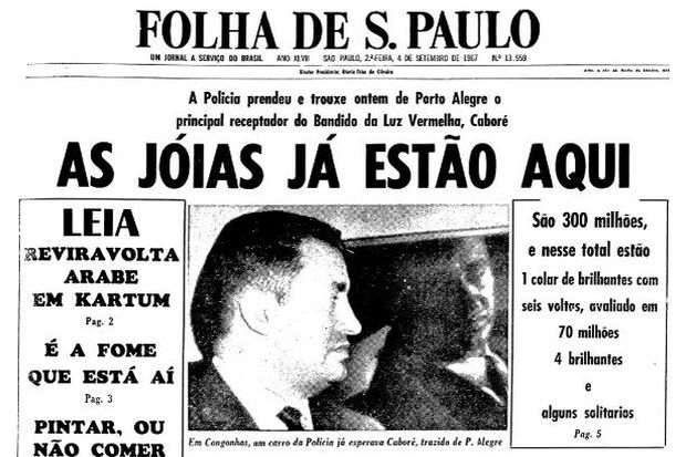 Primeira pgina da Folha de S.Paulo de 4 de setembro. (Foto: Folhapress)