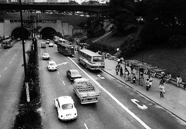 SÃO PAULO, SP, S/D - Vista da avenida e túnel Nove de Julho, em São Paulo. (Foto: Folhapress)