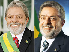 Compare as fotos oficiais do presidente Lula