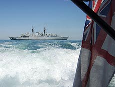 Navio britnico similar ao que patrulha guas disputadas do golfo Prsico 