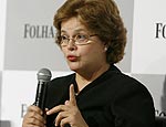 Ministra Dilma Rousseff participou de sabatina da Folha