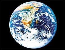 Imagem da Terra feita em 1972 por astronautas da nave Appolo-17 a caminho da Lua