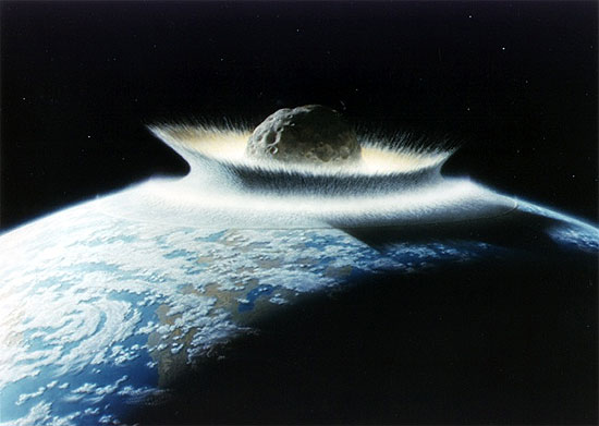 Concepo artstica de um impacto de asteroide na Terra; mundo est despreparado para uma situao desta, afirmam cientistas
