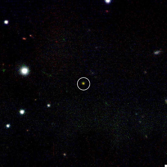 Estrela que estava explodindo (e morrendo) na infncia do cosmo, meros 630 milhes de anos aps o Big Bang