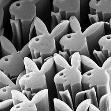 Imagem de nanotubos em formato "Playboy"