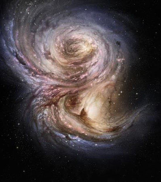 Galáxia há 10 bilhões de anos produzia estrelas cem vezes mais 
rápido que a Via Láctea atualmente