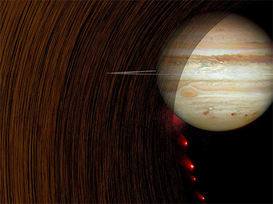 Cometa que se chocou contra Júpiter em 1994 causou rugas em anéis; as de Saturno são de 1983