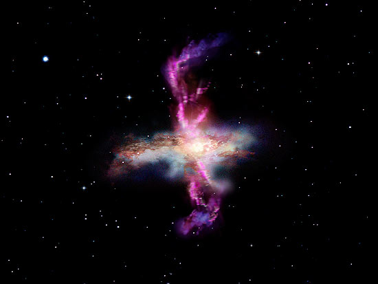 Foto mostra gases moleculares em expanso; acredita-se que as estrelas se formam a partir desses gases
