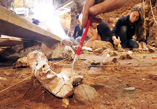 Os restos encontrados pela paleontóloga Marie-Antoinette de Lumley era de caçador nômade com cerca de 25 anos