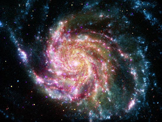 Foto da galáxia Catavento, que se encontra em constelação a 21 milhões de anos-luz da Terra