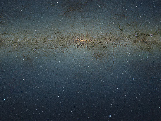 rea da Via Lctea estudada pelos pesquisadores 