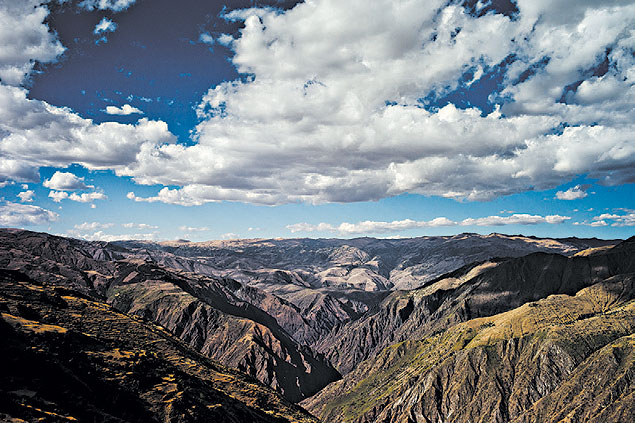 Paisagem nos Andes, cujo ecossistema tem evoluo mais acelerada que o normal