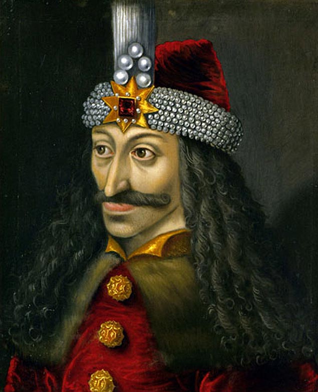  Vlad Ţepeş, o empalador. Foi prncpe da Valquia entre 1456 e 1462; morto em 1477