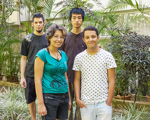 Alunos Alan Anderson Pereira, Raul Chavez, Maria Clara e Franco Severo fazem mestrado antes da faculdade