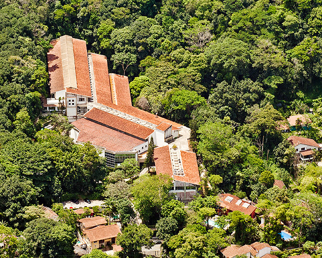 Vista area do Impa, na Floresta da Tijuca, no Rio 