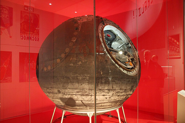 A cpsula carbonizada na qual Tereshkova passou dois dias, 22 horas e 50 minutos