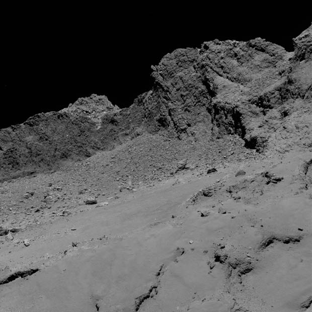 Foto de cometa tirada pela sonda Rosetta