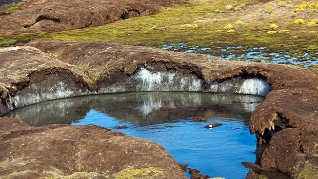Hidratos tambm podem ser encontrados abaixo do permafrost 