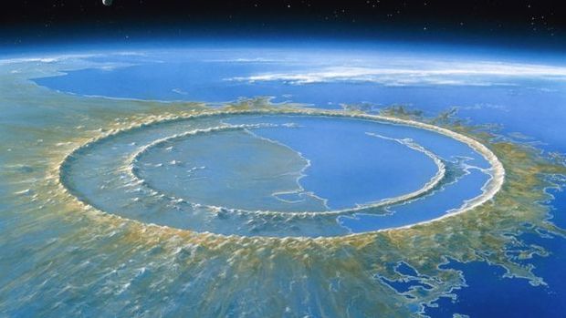 O impacto do asteroide h 66 milhes de anos criou uma cratera de 180 km de dimetro