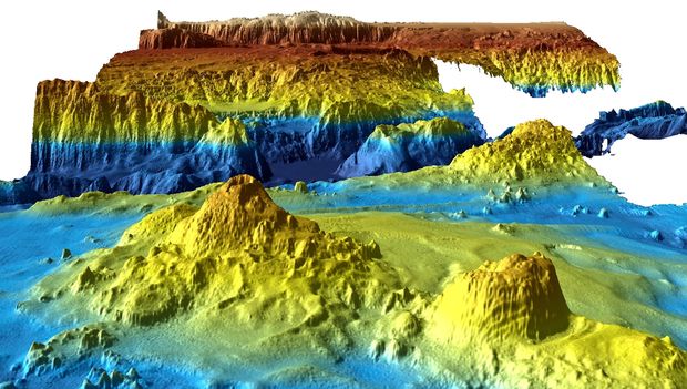 Mapeamento tridimensional do fundo do mar