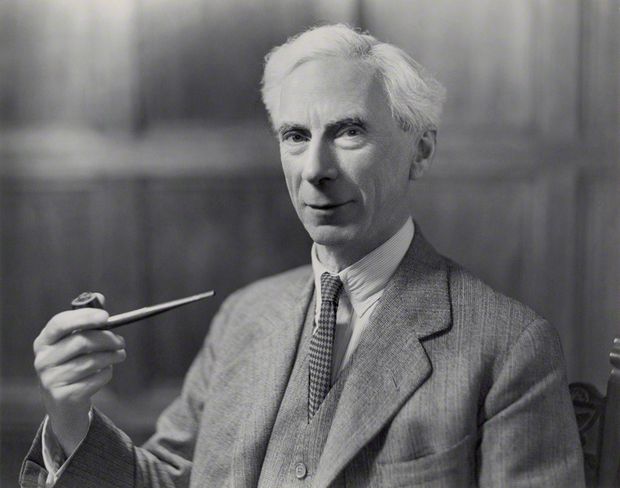 Bertrand Russell (1872-1970), ganhador do Nobel de Literatura em 1950