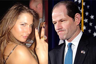 Governador de Nova York, Eliot Spitzer, anuncia sua renncia aps escndalo sexual com prostituta Ashley Alexandra Dupre
