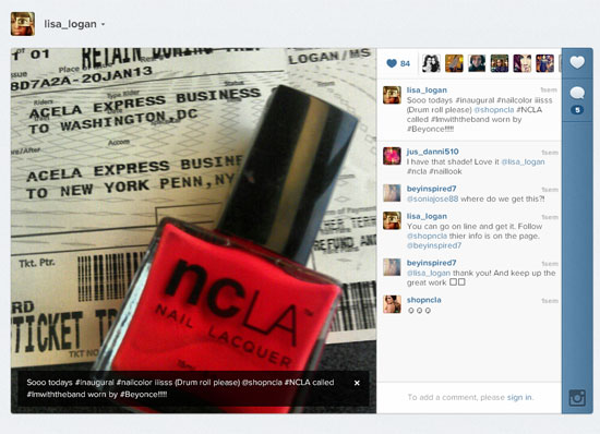 Manicure postou o esmalte usado por Beyonc na posse de Barack Obama