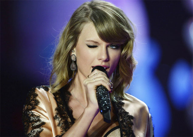 A cantora Taylor Swift, que retirou suas msicas do Spotify
