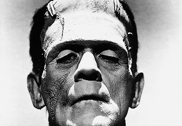 O ator britnico Boris Karloff em cena do filme "Frankenstein", de 1931