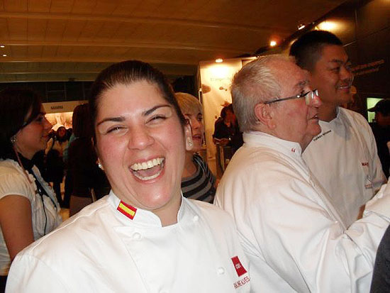 A chef brasileira Raline Arago, no evento Madrid Fusin, na Espanha