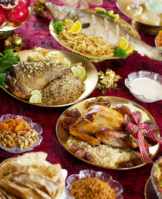 Natal árabe tem peru, peixe, cordeiro e salada - 14/12/2011 - Comida -  Folha de 