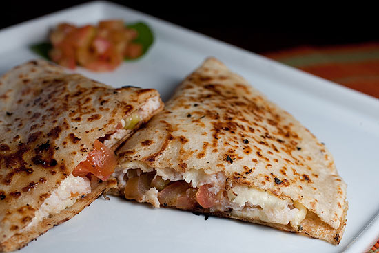 Crepe recheado com queijo branco do Sotto Caffè, em São Paulo