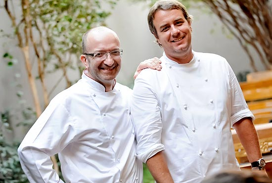 Os chefs Salvatore Loi e Paulo Barros