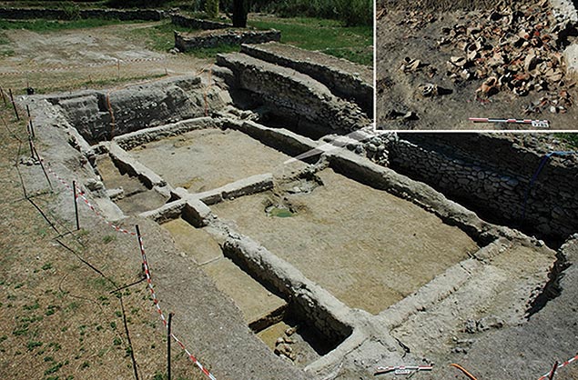 Ruínas etruscas indicam evidências arqueológicas da produção de vinho na região do antigo porto de Lattara, na França