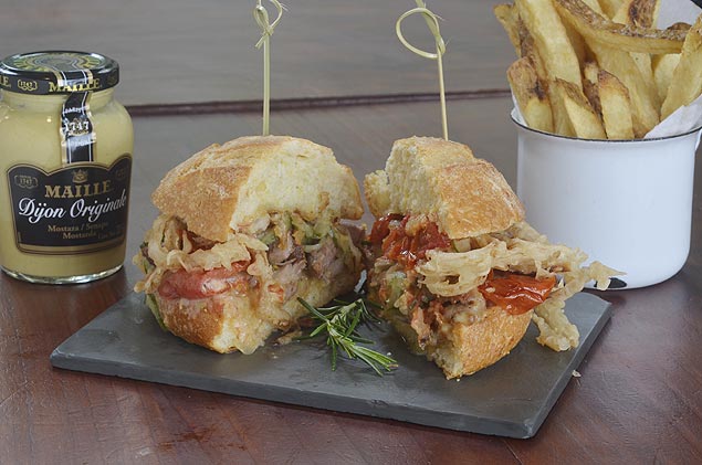 Sanduiche que far parte da Sandwich Week, em Sao Paulo