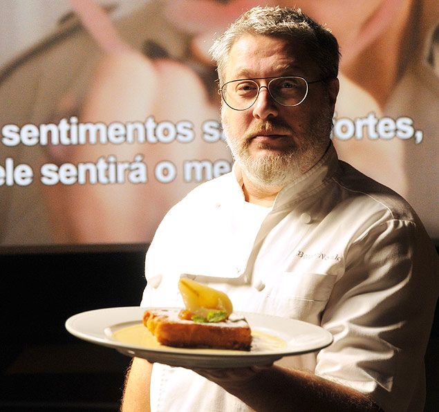 Chef Benny Novak, que far cardpio para ser servido durante sesses especiais do projeto Banquetes de Cinema