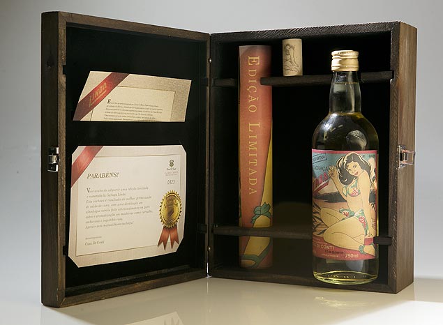 O kit da Linda, com caixa e certificado, custa R$ 85; 55 mil garrafas sero postas  venda