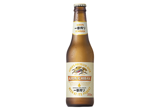 Garrafa da Kirin Ichiban, cerveja japonesa que será produzida no Brasil