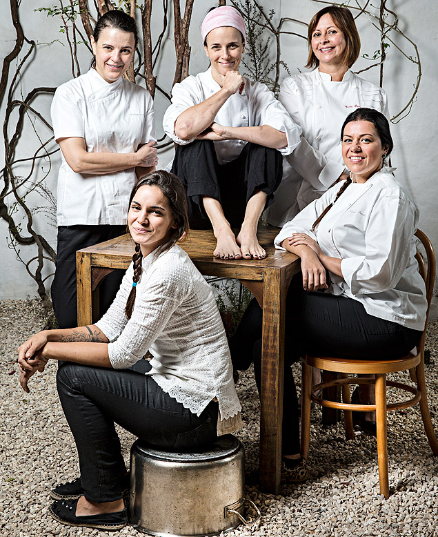 Viviane Goncalves, Helena Rizzo, Carla Pernambuco, Janaina Rueda e Renata Vanzetto