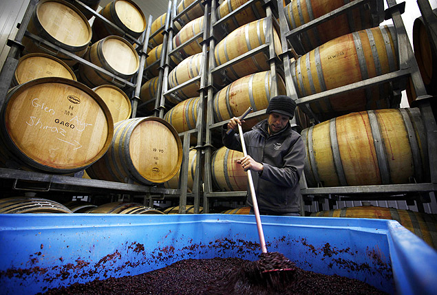 Produtor de vinho da Frogmore Creek, na Tasmania, Estado australiano 