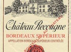 Rtulo do vinho Bordeaux Suprier