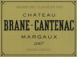 Rtulo do vinho de Bordeaux Chteau Brane-Cantenac*