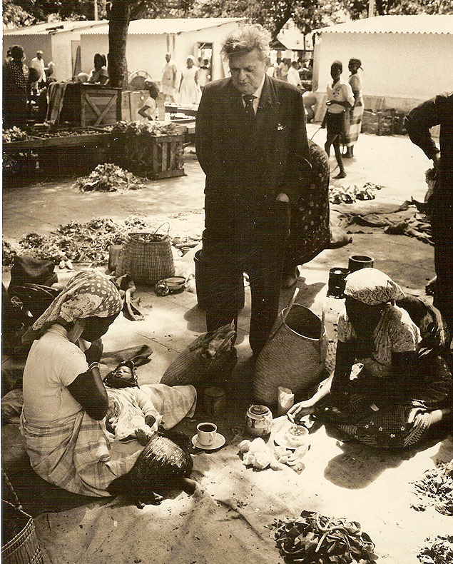 Viagem de Cascudo à África Ocidental, em 1963, em pesquisa sobre a alimentação dos escravos que vieram para o Brasil
