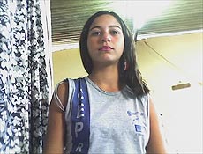 A adolescente Thayrinne, que morreu em decorrência de bulimia em Itaboraí