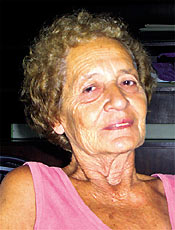 A aposentada Abigail Rossi de Azevedo