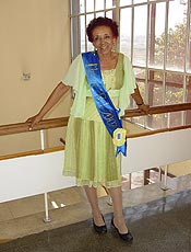 A viva Maria de Lourdes Arajo, 70, Miss Terceira Idade de 2007